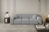 Sofaset Designersofa CELES 3-2-1 in Stoff Opera Velvet Hellgrau Bild 5