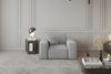 Sofaset Designersofa CELES 3-2-1 in Stoff Opera Velvet Hellgrau Bild 3