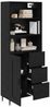 vidaXL Highboard Schwarz Eichen-Optik 69,5 x 34 x 180 cm 3416141 Bild 3