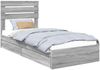 vidaXL Aufbewahrungsbett Graues Sonoma 90 x 200 cm Holzwerkstoff 3411598 Bild 2