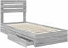 vidaXL Aufbewahrungsbett Graues Sonoma 90 x 200 cm Holzwerkstoff 3411598 Bild 5