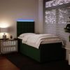 vidaXL Boxspringbett mit Matratze Dunkelgrün 100x200 cm Samt 3293149 Bild 4