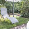 Siena Garden Sonnenliege ANCO, 144 x 72,5 x 103,5 cm J40966 hellgrau Bild 2