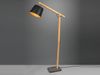 Trio Leuchten LED Stehlampe dimmbar, Holz schwarz / gold, Höhe 156cm Bild 3