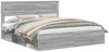 vidaXL Bettrahmen Graues Sonoma 200 x 200 cm Massives Kiefernholz 3409724 Bild 2