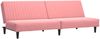 vidaXL Schlafsofa 2-Sitzer Rosa Samt 375930 Bild 2