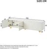 TV-Schrank 180 x 40 x 45 cm in Weiß, aus Spanplatte, mit 4 Türen in Wolkenform Bild 5