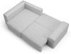 Ecksofa Schlafsofa Sofa ARONA in Stoff Centaur Dunkelgrau Ottomane Links Bild 3
