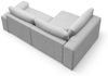 Ecksofa Schlafsofa Sofa ARONA in Stoff Centaur Dunkelgrau Ottomane Links Bild 4