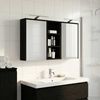 vidaXL Badezimmerschrank-Set 3 pcs 116 x 16 x 62,5 cm Holzwerkstoff 3403817 Bild 4