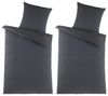 Visaggio Bettwäsche Seersucker Bettbezug Set Quadrat Gestreift, Seersucker, 4 teilig, Pflegeleicht, kühlend, Sommer Bettwäsche Bild 4