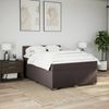 vidaXL Boxspringbett mit Matratze Dunkelbraun 160x200 cm Stoff 3288256 Bild 4