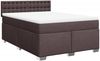 vidaXL Boxspringbett mit Matratze Dunkelbraun 160x200 cm Stoff 3288256 Bild 3
