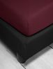 Irisette Kuschel-Jersey Spannbetttuch Vesuv 0012 rubin 150x200 cm 12-81 rubin Bild 4