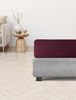 Irisette Kuschel-Jersey Spannbetttuch Vesuv 0012 rubin 150x200 cm 12-81 rubin Bild 5