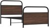 vidaXL Bettgestell ohne Matratze 90x200 cm Braun Eichen-Optik 4100318 Bild 3