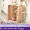 CHICCIE Holzkiste Noa Natur - 2x kurzes Regal geflammt Obstkiste Bild 3