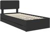 vidaXL Bettrahmen mit Schubladen Schwarz 75 x 190 cm Holzwerkstoff 3412235 Bild 4