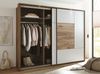 Schwebetürenschrank >Jump< in Eiche dunkel Dekor / Weiß - 270x210x62,4 (BxHxT) Bild 5