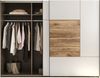 Schwebetürenschrank >Jump< in Eiche dunkel Dekor / Weiß - 270x210x62,4 (BxHxT) Bild 4