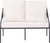 Lounge Set mit Tisch 4-Sitzer USTICA Metall Schwarz Bild 4