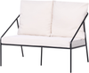 Lounge Set mit Tisch 4-Sitzer USTICA Metall Schwarz Bild 5