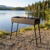 BIG-PAN Grillbesteck-Set Klappbar Mangal für 12 Spieße 80cm Grillfächer Bild 2