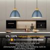 Ophy Pendelleuchte Höhenverstellbare LED Deckenleuchte (bis 165 cm) in Holzoptik, dimmbar, inkl. Montagezubehör – für Wohnzimmer, Schlafzimmer & Flur Bild 2