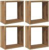 vidaXL Würfel-Wandregale 4 Stk. Artisan-Eiche 30x15x30 Holzwerkstoff 856580 Bild 2