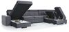 Wohnlandschaft Schlafsofa NOLAN ink USB Stoff Monolith Dunkelblau Ottomane Links Bild 2