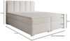 Compleo Boxspringbett COZYS mit 2 Bettkasten, Bonell-matratze und Topper als Option (TOPSELLER, MADE IN EU), Doppelbett boucle, Elegant Schlafzimmer Bild 4