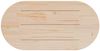vidaXL Tischplatte Weiß 110x55x2,5 cm Massivholz Kiefer Oval 824366 Bild 4