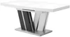 Vente-unique - Esstisch ausziehbar - 6 bis 8 Personen - MDF lackiert - Grau & Weiß - NOAMI II Bild 5