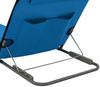 vidaXL Klappbare Strandmatte 2 Stk. Stahl und Stoff Blau 44327 Bild 5
