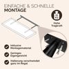 Casaria Wandregal mit Halterung, MDF, Schwarz / Hochglanz, 90 x 23 x 3,8cm Bild 5