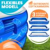 KESSER® Aufblasbarer Pool Familienpool für Kinder und Erwachsene Gartenschwimmbad Familienschwimmbad Sommer Planschbecken Füllmenge Kinderfreundlich Entwässerungslöcher Blau, 3 Meter Bild 4