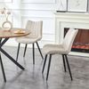 Stuhl 2er Set Helsinki Stühle in Creme - gemütliches Design - Top Qualität B/H/T: 53x86x59 cm Bild 2