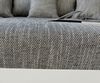 Ecksofa Clovis Weiss Hellgrau modular Armlehne Ottomane Rechts Bild 5