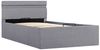 vidaXL Bett mit Bettkasten Hydraulisch LED Hellgrau Stoff 90x200 cm 285606 Bild 2