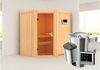 Karibu Sauna Tonja + 3,6kW Plug&Play Ofen externe Steuerung Graphit-Ganzglastür Bild 3