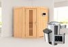 Karibu Sauna Tonja + 3,6kW Plug&Play Ofen externe Steuerung Graphit-Ganzglastür Bild 2