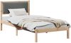 vidaXL Bettrahmen Dunkelgrau 90 x 190 cm Massives Kiefernholz 878155 Bild 3