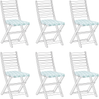 'TOLVE' Set, mit 6 Sitzkissen, Geometrisches Muster, Mintgrün, 39 x 31 cm Bild 4