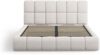 Micadoni Stauraumbett mit Kopfteil Bellis Chenille Haga Hellgrau 180x200 Bild 3