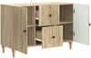 vidaXL TV-Schränk Sonoma-Eiche 89 x 34,5 x 60 cm Holzwerkstoff 894197 Bild 3