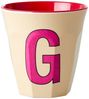 Rice Pastel Yellow Print Melamin Becher Buchstabe G Bild 5