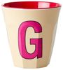 Rice Pastel Yellow Print Melamin Becher Buchstabe G Bild 4