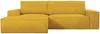 Vente-unique - AMELIA Sofa SamtStoff Gelb - B 167 cm x H 85 cm x L 267 cm Bild 2