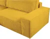 Vente-unique - AMELIA Sofa SamtStoff Gelb - B 167 cm x H 85 cm x L 267 cm Bild 5