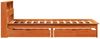 vidaXL Massivholzbett mit Regal ohne Matratze Wachsbraun 90x190 cm 3309832 Bild 5